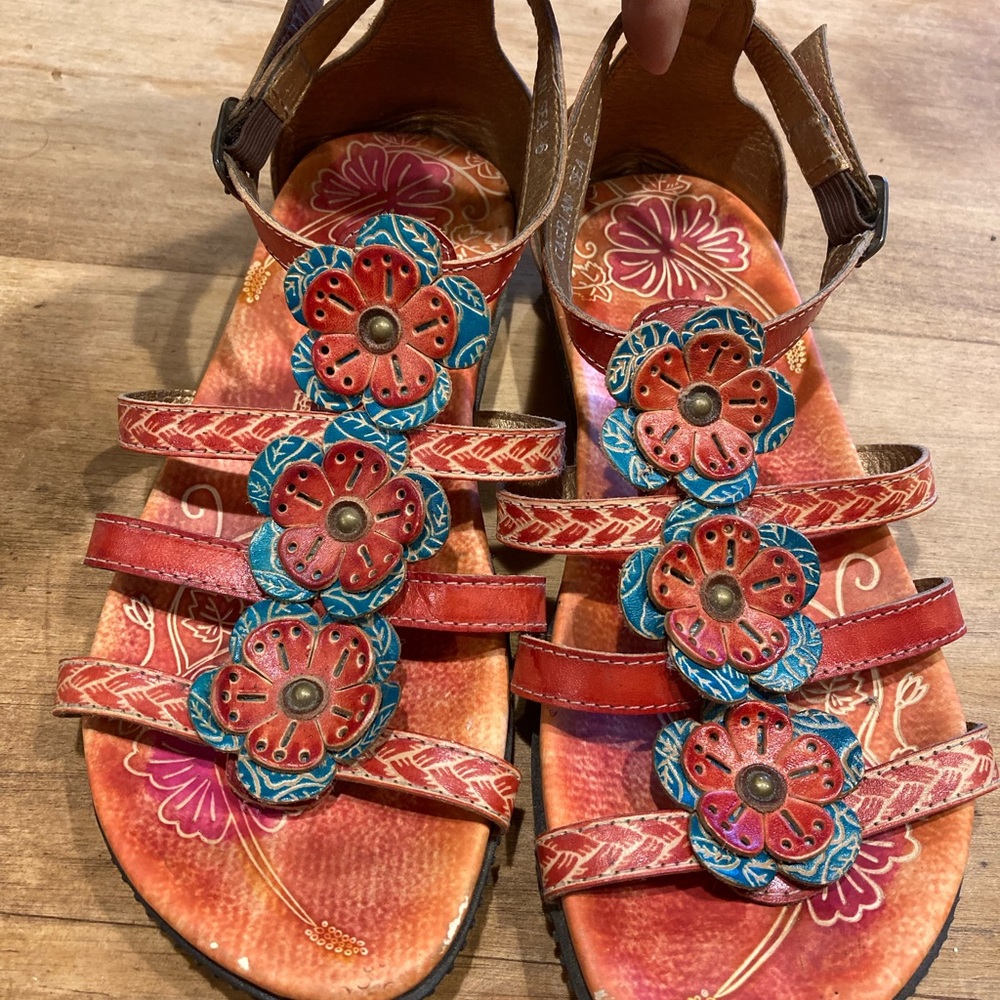 Elite corkys western boho sandals good shape